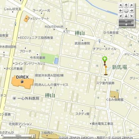 通学・買い物に便利な立地に位置する土地です