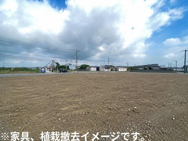 大通り沿いで資材置き場にお勧めの土地