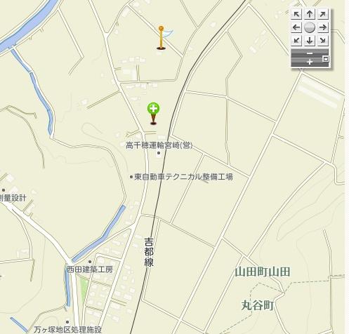 高台の広々とした土地