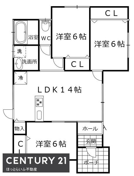 2017年築の平屋建て住宅です