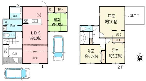桜井市大字慈恩寺　2号地/2区画　新築戸建　未入居