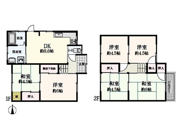 橿原市中曽司町の中古一戸建て