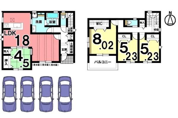 桜井市安倍木材団地1丁目　2号地／2区画　新築戸建