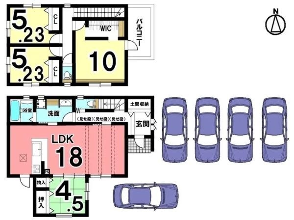 桜井市大字三輪　1号地/2区画　新築戸建　未入居