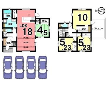 桜井市大字金屋　新築後未入居　２号地/３区画