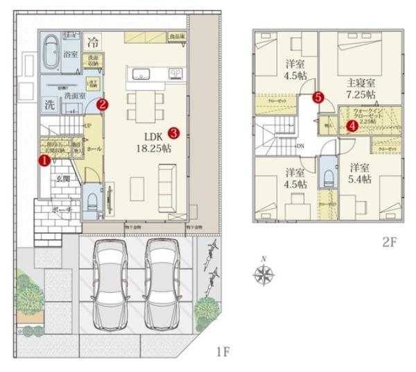 橿原新ノ口駅前　新築戸建　1号地