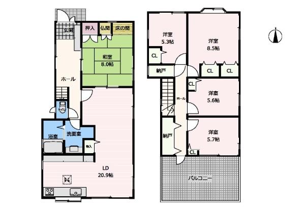 橿原市菖蒲町　中古戸建