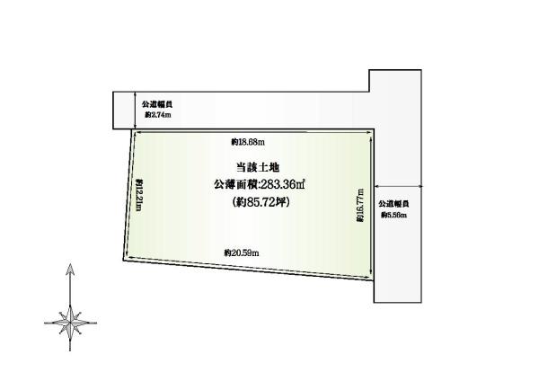 橿原市飯高町の売土地