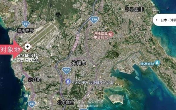 中頭郡嘉手納町字野里の売土地