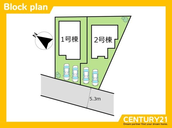 北九州市八幡西区光貞台3丁目 1号棟 全2棟(区画図)