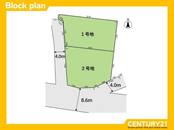糸島市篠原東2丁目　1号地　全2区画