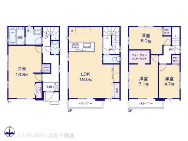 名古屋市北区安井２丁目の新築一戸建