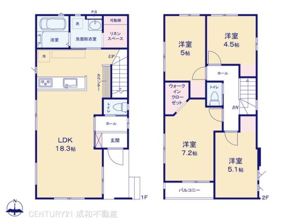 名古屋市守山区桔梗平１丁目の新築一戸建