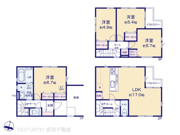 名古屋市天白区原２丁目の新築一戸建