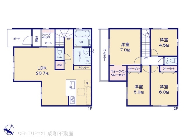 名古屋市守山区大字上志段味字東谷の新築一戸建