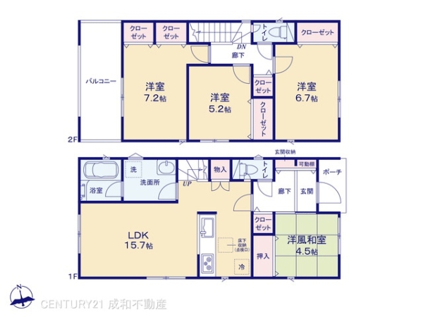 愛知郡東郷町大字諸輪字中市の新築一戸建