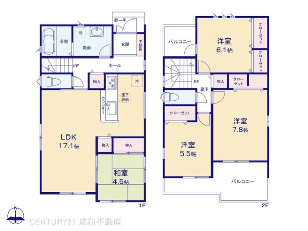 一宮市大和町毛受字中屋敷の新築一戸建