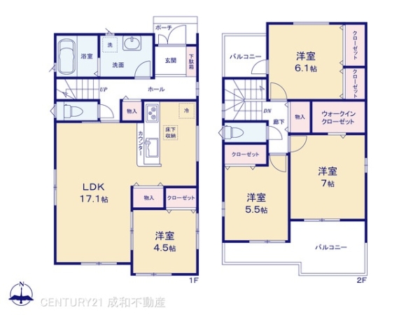 一宮市大和町毛受字中屋敷の新築一戸建