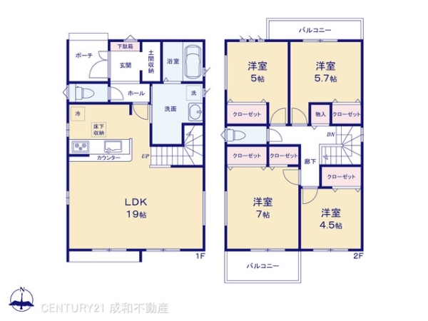 一宮市大和町毛受字中屋敷の新築一戸建