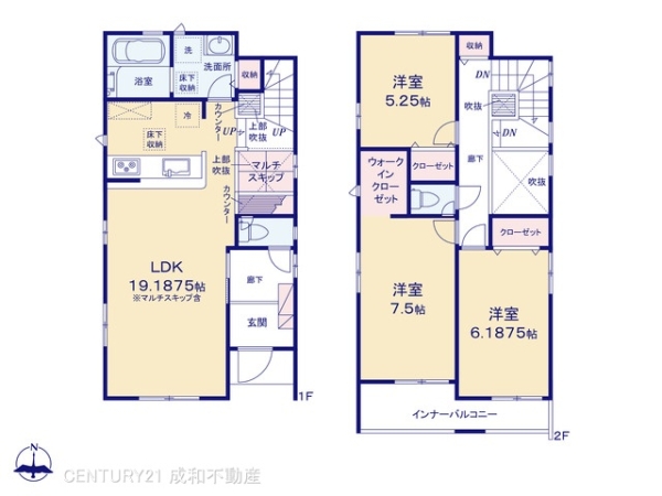 名古屋市北区楠３丁目の新築一戸建