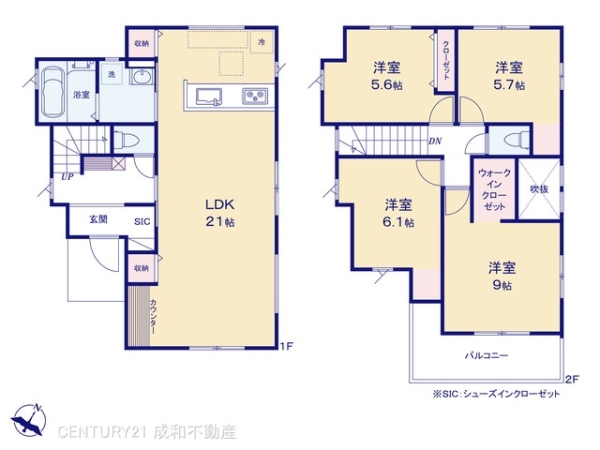 春日井市稲口町４丁目の新築一戸建