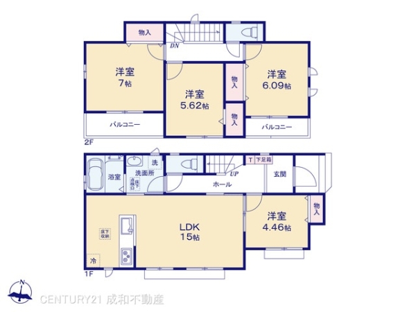 名古屋市守山区桔梗平２丁目の新築一戸建
