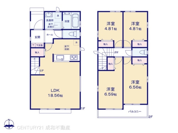 北名古屋市高田寺起返の新築一戸建