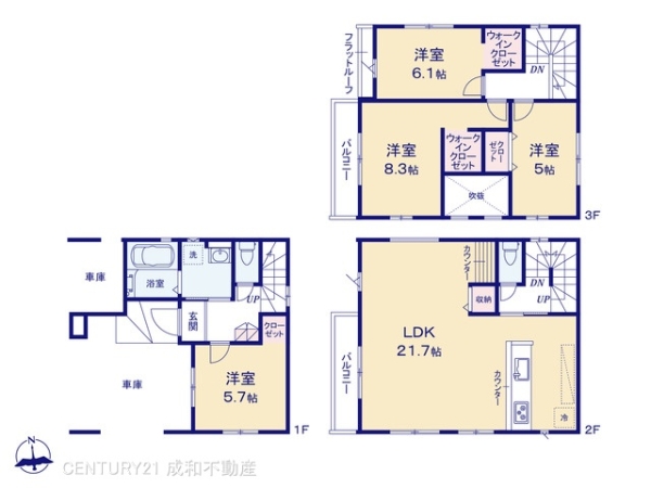 名古屋市北区柳原１丁目の新築一戸建
