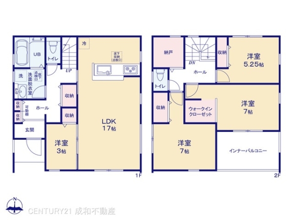 名古屋市北区楠３丁目の新築一戸建