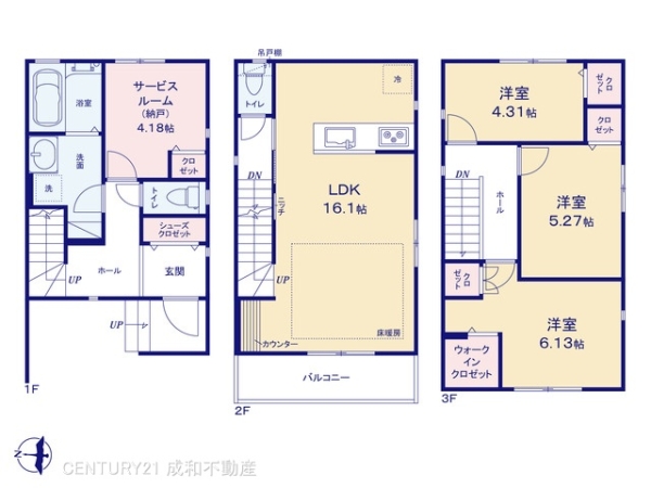 名古屋市西区上名古屋３丁目の新築一戸建