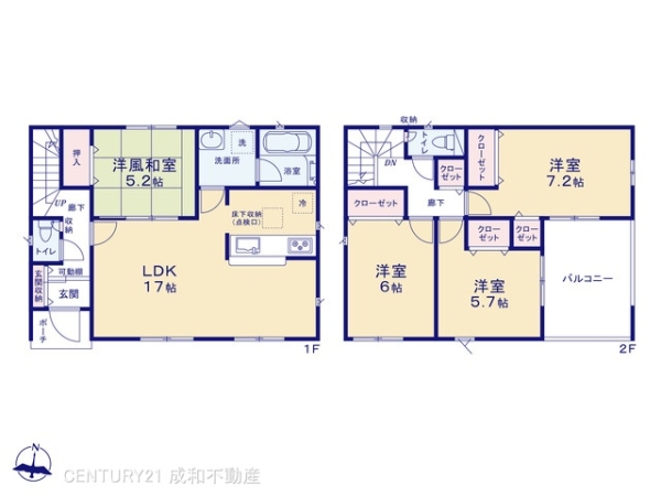 一宮市今伊勢町馬寄字東更屋敷の新築一戸建