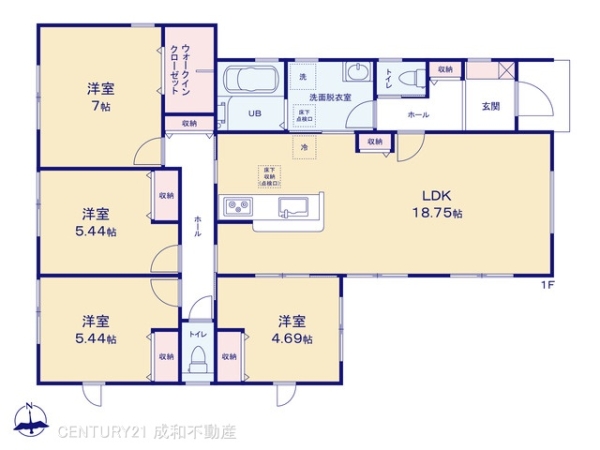 西尾市吉良町吉田下榎島の新築一戸建(間取り)