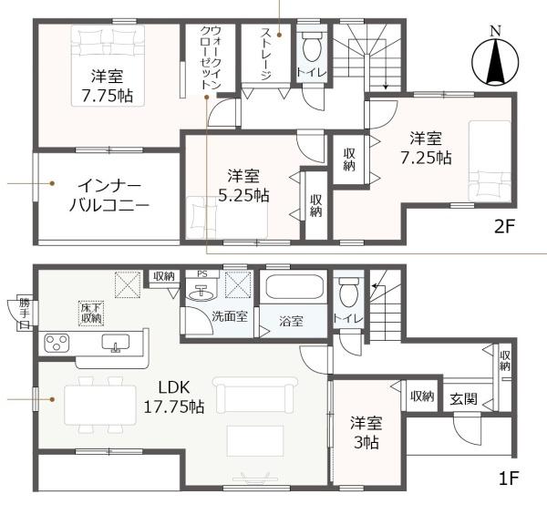 稲沢市祖父江町二俣上瀬古の新築一戸建