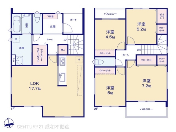 小牧市久保の新築一戸建(間取り)