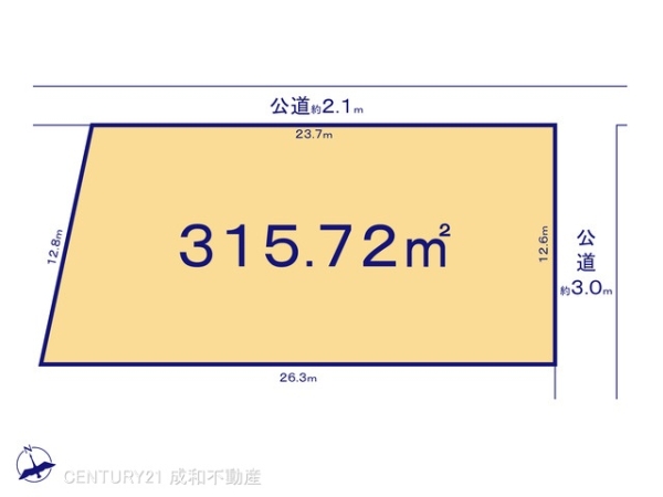 一宮市小信中島字宮前の土地(間取り)