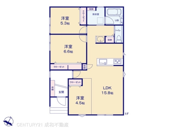 刈谷市今川町山脇の新築一戸建(間取り)