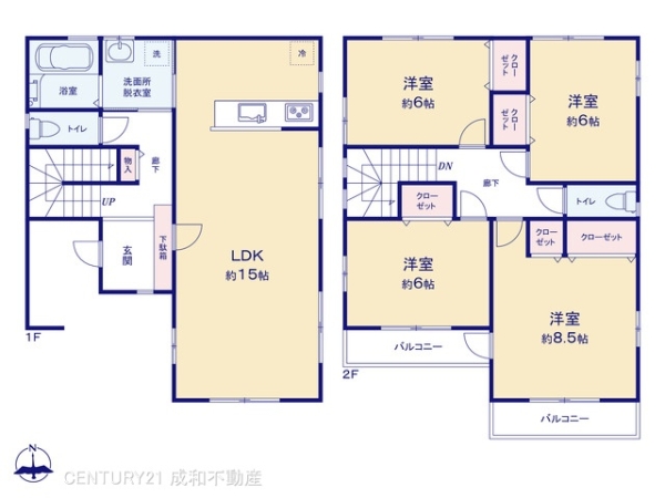 海部郡大治町大字西條字笠見立の中古一戸建て(間取り)