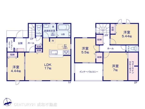 小牧市小木3丁目の新築一戸建(間取り)