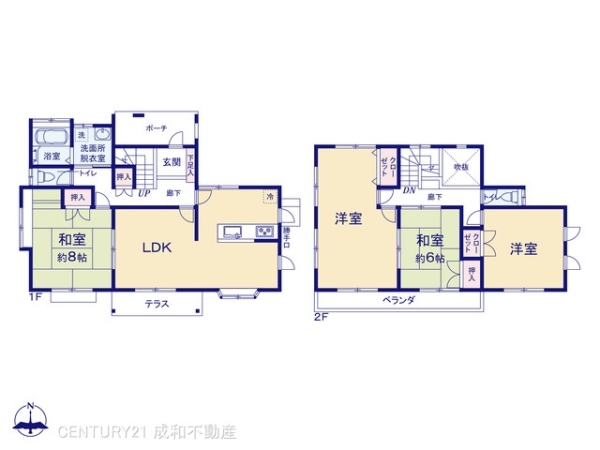 小牧市光ケ丘4丁目の中古一戸建て(間取り)