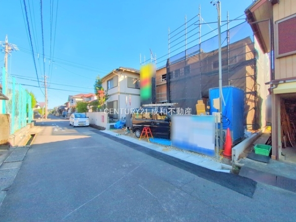 犬山市大字橋爪字一丁田の新築一戸建(前面道路含む現地写真)
