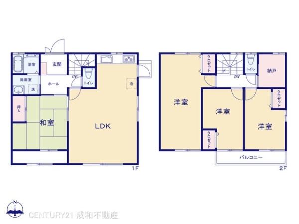 小牧市光ケ丘2丁目の中古一戸建て(間取り)