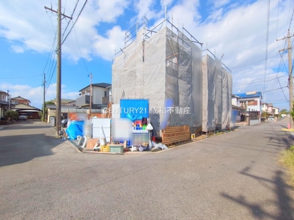 あま市古道千束の新築一戸建(前面道路含む現地写真)