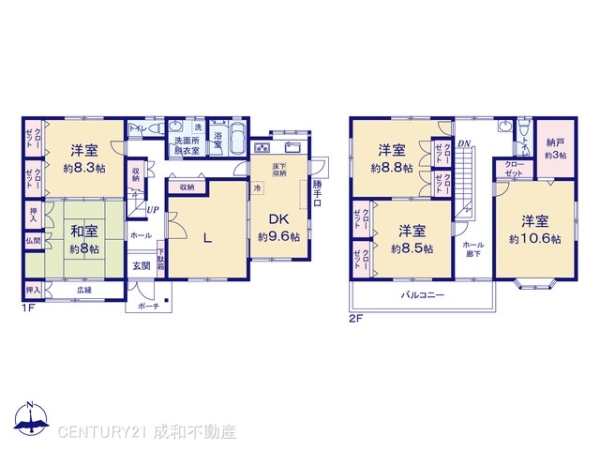 豊川市御油町汲ケ谷の中古一戸建て(間取り)