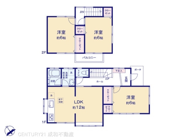豊川市三蔵子町野河薮の中古一戸建て(間取り)
