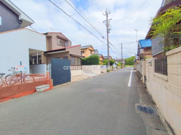 豊川市三蔵子町野河薮の中古一戸建て(前面道路含む現地写真)