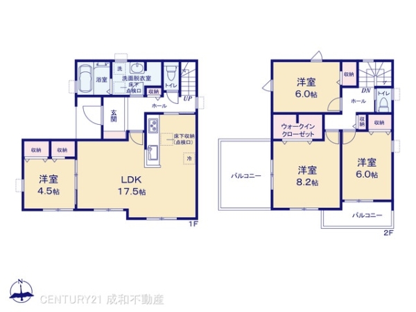 高浜市呉竹町7丁目の新築一戸建(間取り)