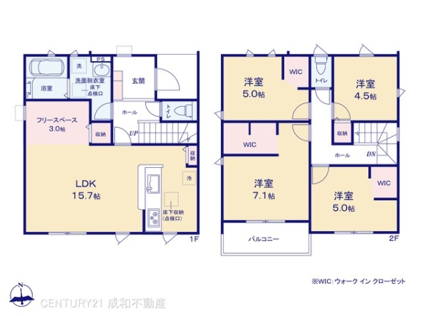 高浜市呉竹町7丁目の新築一戸建(間取り)