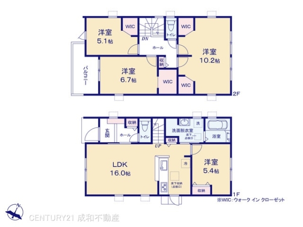常滑市北汐見坂3丁目の新築一戸建(間取り)
