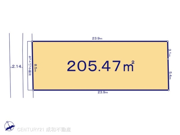 西尾市楠村町北側の売土地