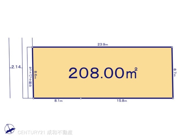 西尾市楠村町北側の売土地